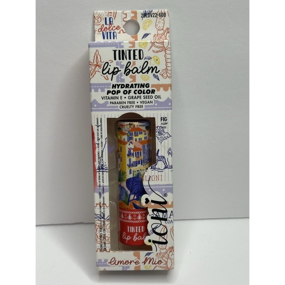 Ioni LA Dolce Vita Tinted Lip Balm Fig Amore Mio Hydrating Pop Of Color Vegan